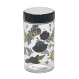 180ml Glass Storage Jar with Sticker Design – Compact & Stylish [SMKZ-145]