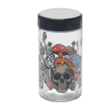 180ml Glass Storage Jar with Sticker Design – Compact & Stylish [SMKZ-145]