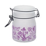 Purple Mushroom Glass Storage Jar-Multiple Sizes Available [SMKZ-142]