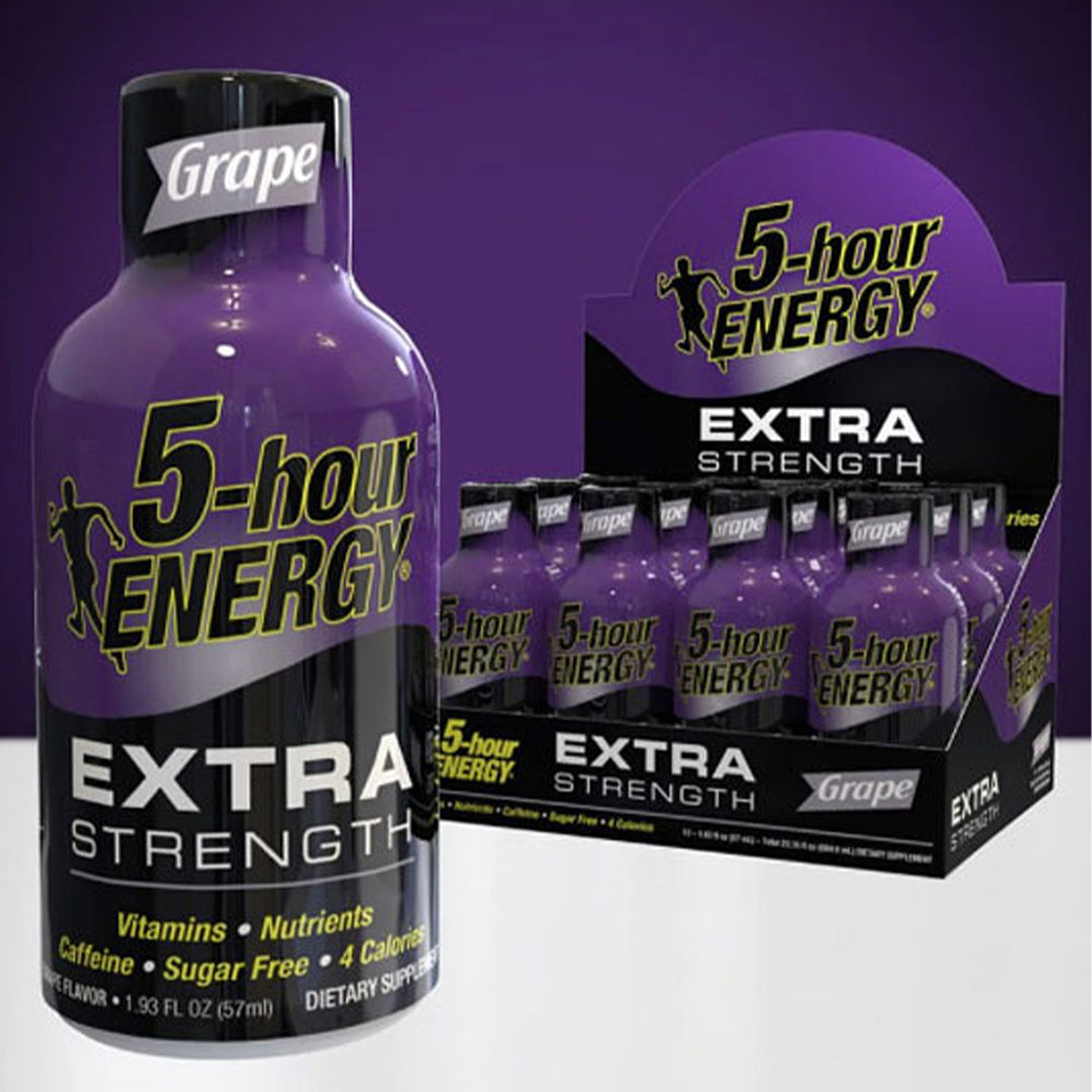 Grape Flavor Extra Strength 5-hour ENERGY Drink - pack of 12