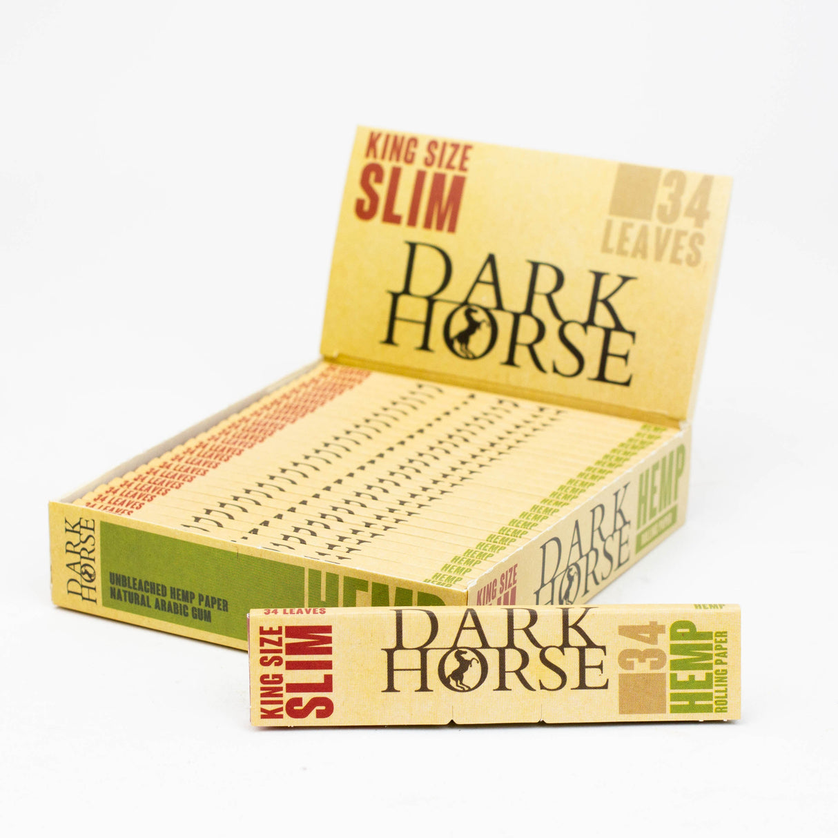 Rolling Paper DARK HORSE King size slim Hemp - 25 packs