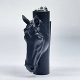 Black Horse 3D Lighter Case for Mini ClipperLighter