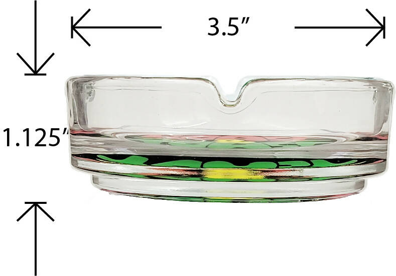 ASHTRAY SET WITH STASH JAR - VINTAGE ROAST & TOAST