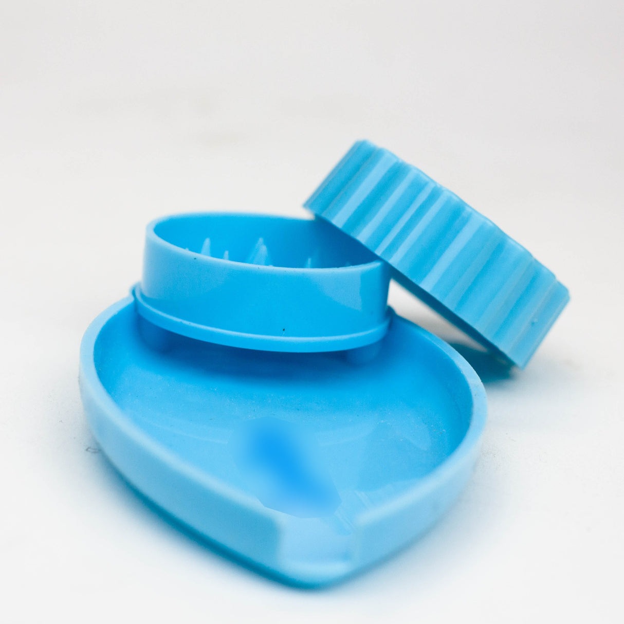 Plastic Grinder with mini leaf shape tray Box of 12