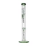 Johnny Green | 20″ 9mm Straight Tube with Grid Percolator Slide – Green (MJG-014)