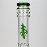17" H2O glass water bong with double layer honeycomb [H2O-5005]