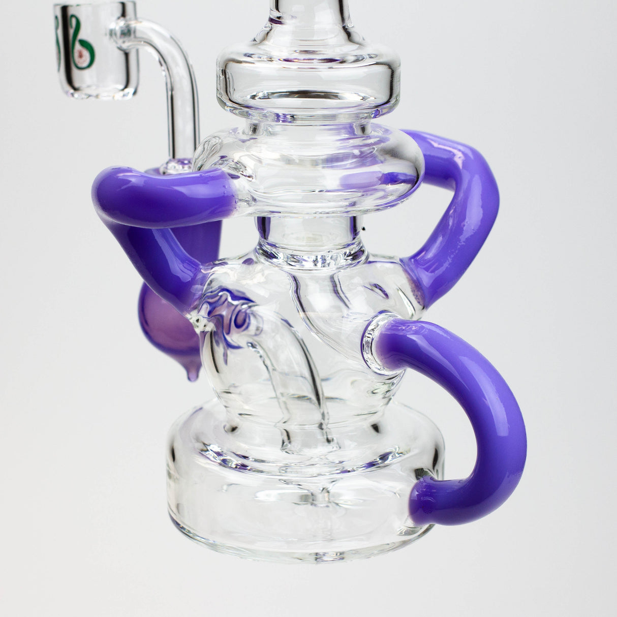 SOUL Glass 8" Recycler Bong – 2-in-1 Dab Rig & Flower Bong