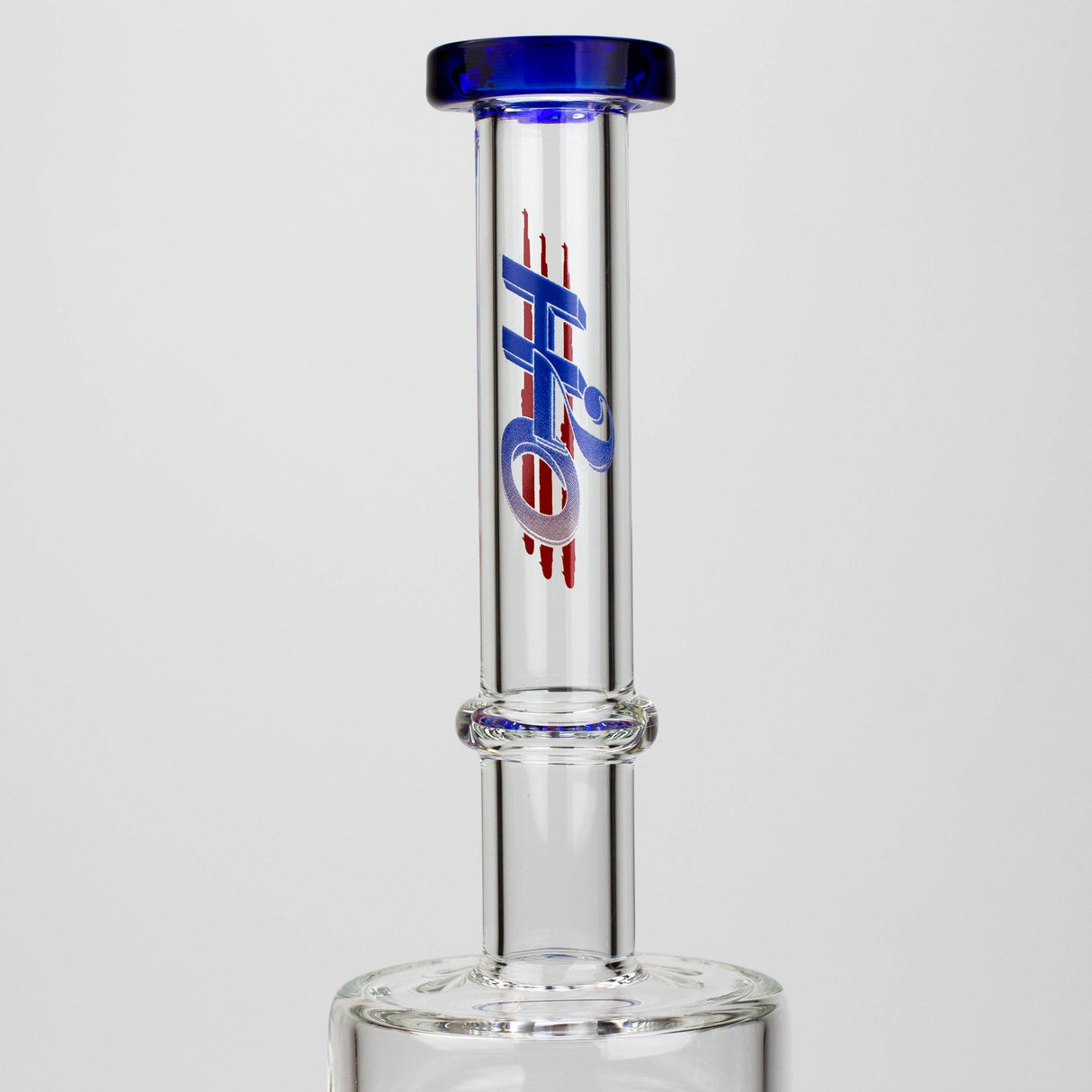 17" H2O dual diffuser glass water bong [H2O-5002]