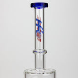 17" H2O dual diffuser glass water bong [H2O-5002]