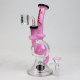 SOUL Glass 8" Tire Diffuser Recycler Bong – 2-in-1 Dab Rig