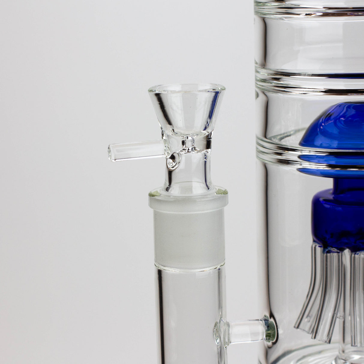 17" H2O dual diffuser glass water bong [H2O-5002]