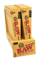 RAW CLASSIC PRE-ROLLED PEACEMAKER CONES - 16 packs