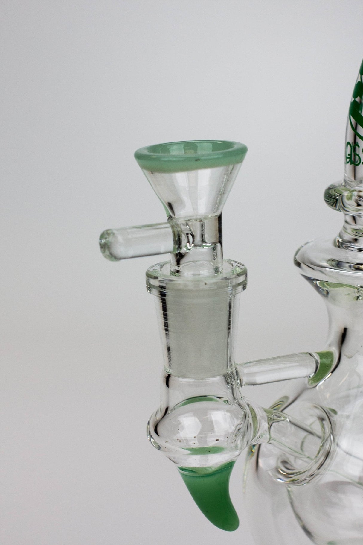 SOUL Glass 9.5" Double Sphere Recycler Bong – 2-in-1 Dab Rig