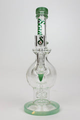 SOUL Glass 9.5" Double Sphere Recycler Bong – 2-in-1 Dab Rig