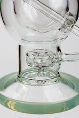 SOUL Glass 9.5" Double Sphere Recycler Bong – 2-in-1 Dab Rig